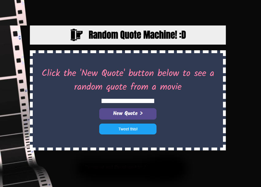 FreeCodeCamp Quote Machine